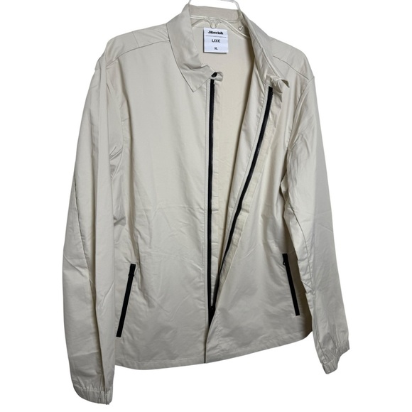 Line Skis X Jiberish Coaches Shacket Size XL Beige Windbreaker Jacket Rare 2021 - Picture 3 of 10